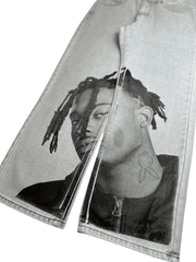 Playboi Carti Artistic Print Jeans Man