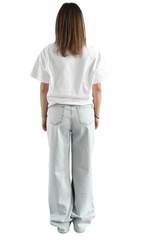 Quavo Artistic Print Jeans Woman