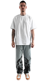 Quavo Artistic Print Jeans Man