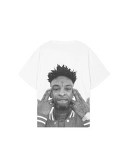 21 Savage Artistic Print T-Shirt Unisex On The Back
