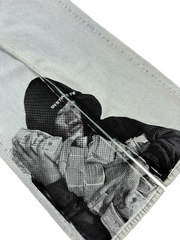 Future Artistic Print Jeans Woman