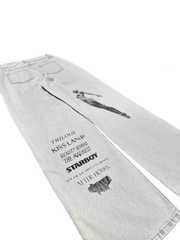 The Weeknd Artistic Print Jeans Women inspired by Alexandra
